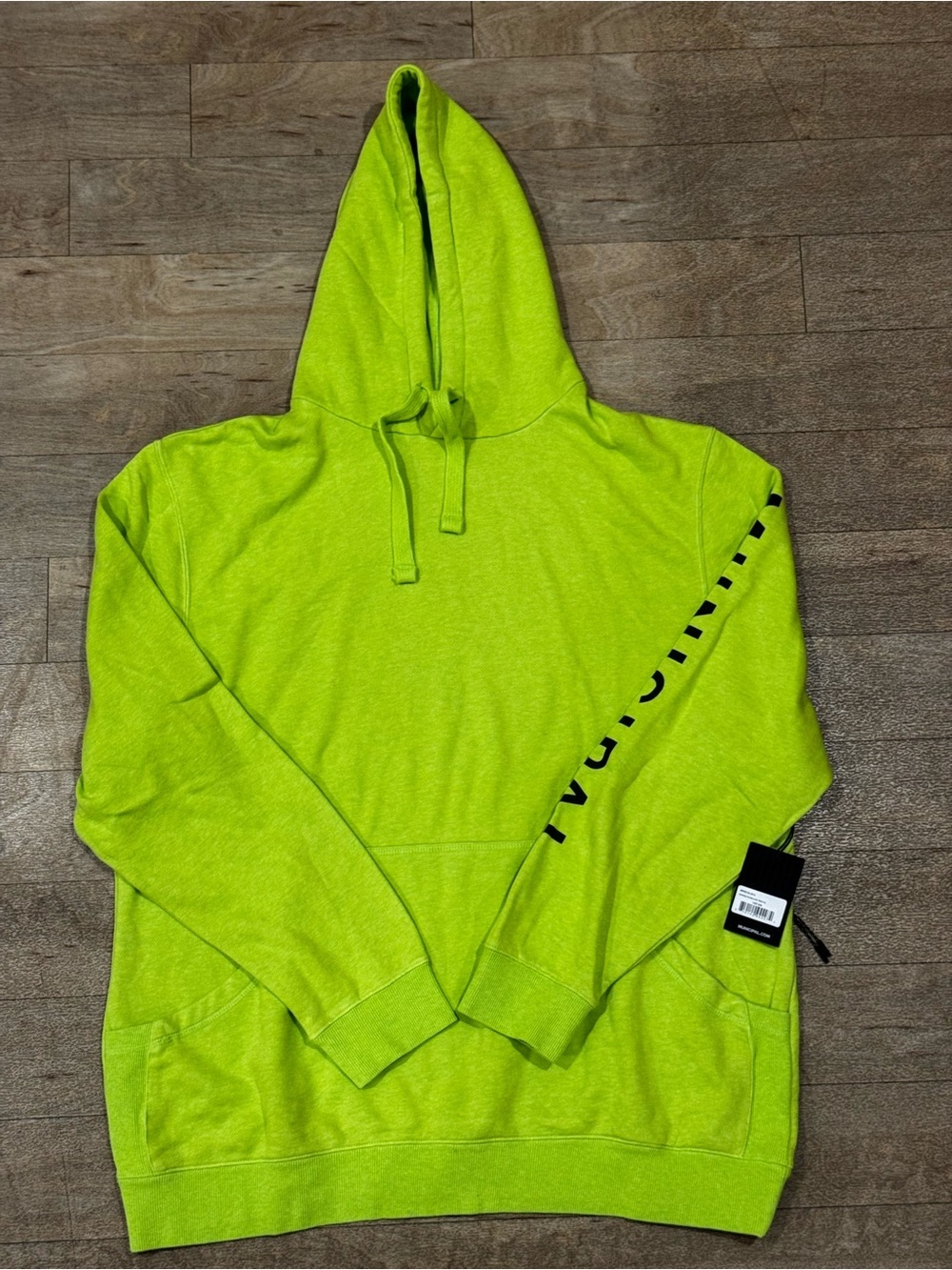 NWT Municipal Gameday Hoodie Lime & Black - Picture 2 of 6